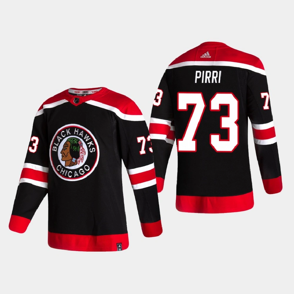 2021 Chicago Blackhawks Brandon Pirri #73 Season Reverse Retro Authentic Special Edition Black Jersey 2021 Chicago Blackhawks Brandon Pirri #73 Season Reverse Retro Authentic Special Edition Black Jersey