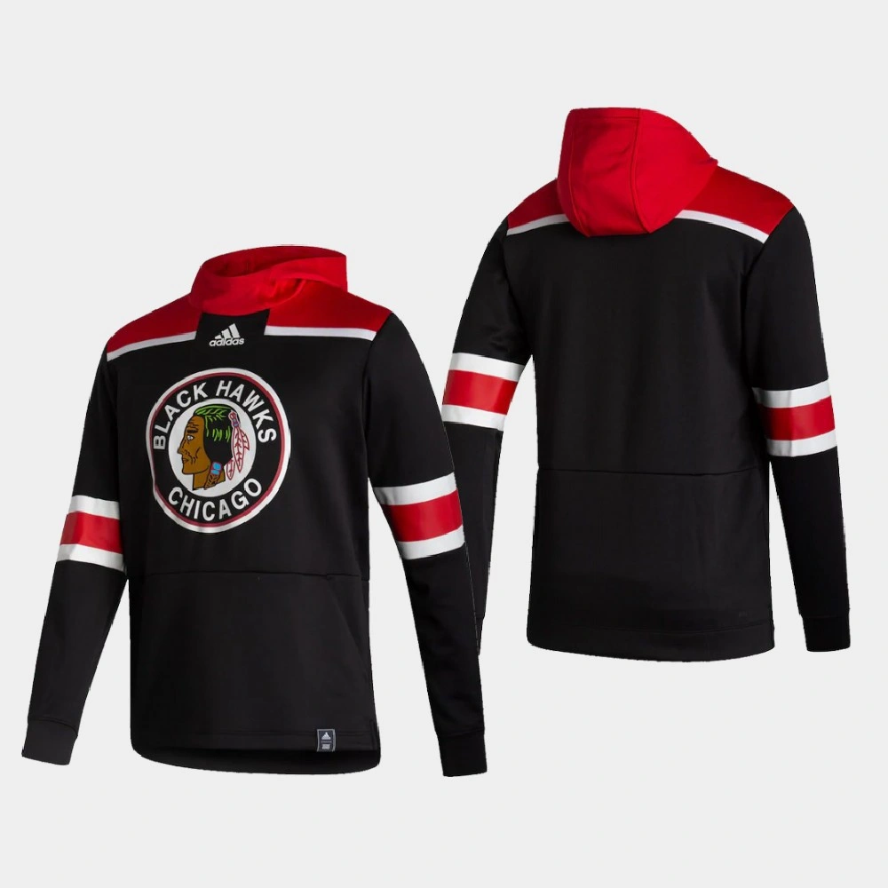 2021 Chicago Blackhawks Black Reverse Retro Authentic Pullover Special Edition Hoodie 2021 Chicago Blackhawks Black Reverse Retro Authentic Pullover Special Edition Hoodie
