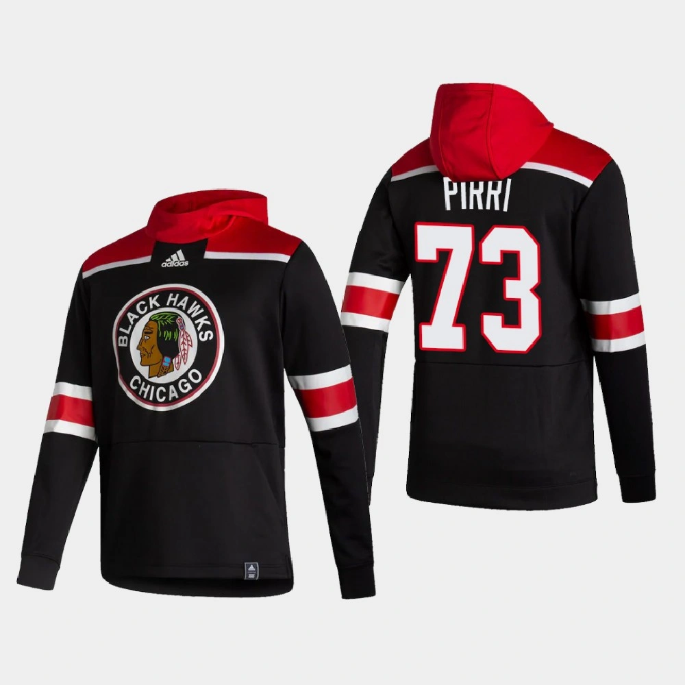 2021 Chicago Blackhawks Brandon Pirri #73 Reverse Retro Authentic Pullover Special Edition Black Hoodie 2021 Chicago Blackhawks Brandon Pirri #73 Reverse Retro Authentic Pullover Special Edition Black Hoodie