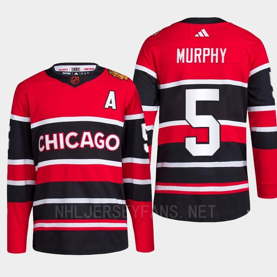 2022 Chicago Blackhawks Reverse Retro 2.0 Connor Murphy Red Authentic Primegreen Jersey Men's
