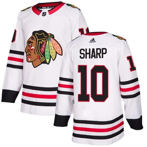Women's Chicago Blackhawks #10 Patrick Sharp White Away Authentic Jersey