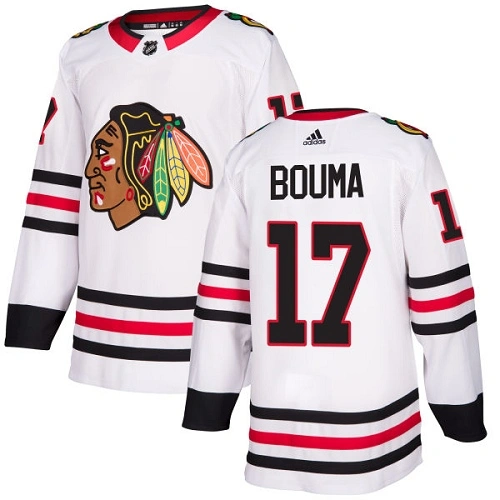 Women's Chicago Blackhawks #17 Lance Bouma White Away Authentic Jersey Women's Chicago Blackhawks #17 Lance Bouma White Away Authentic Jersey