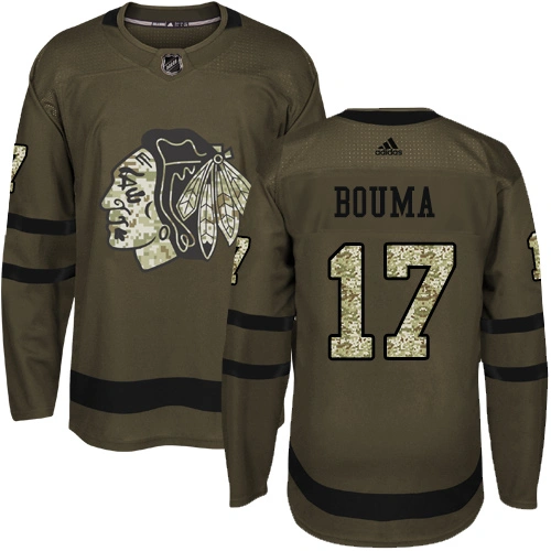 Chicago Blackhawks #17 Lance Bouma Salute to Service Green Authentic Jersey Chicago Blackhawks #17 Lance Bouma Salute to Service Green Authentic Jersey