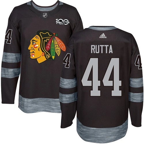 Chicago Blackhawks #44 Jan Rutta 1917-2017 100th Anniversary Black Authentic Jersey Chicago Blackhawks #44 Jan Rutta 1917-2017 100th Anniversary Black Authentic Jersey