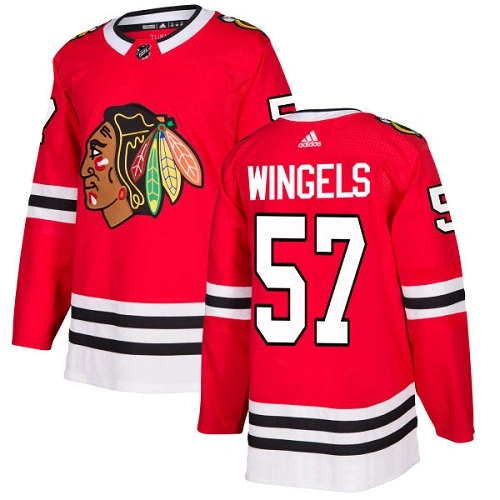 Youth Chicago Blackhawks #57 Tommy Wingels Home Red Authentic Jersey