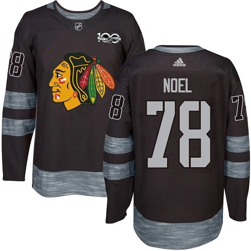 Chicago Blackhawks #78 Nathan Noel 1917-2017 100th Anniversary Black Authentic Jersey Chicago Blackhawks #78 Nathan Noel 1917-2017 100th Anniversary Black Authentic Jersey