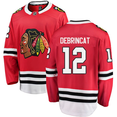 Chicago Blackhawks #12 Alex DeBrincat Red Home Branded Breakaway Authentic Jersey