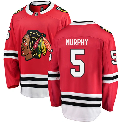 Youth Chicago Blackhawks #5 Connor Murphy Red Home Branded Breakaway Authentic Jersey Youth Chicago Blackhawks #5 Connor Murphy Red Home Branded Breakaway Authentic Jersey