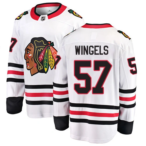 Chicago Blackhawks #57 Tommy Wingels White Away Branded Breakaway Authentic Jersey