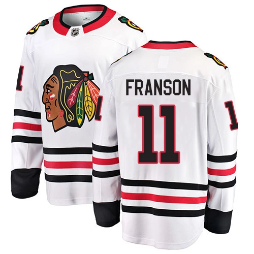 Chicago Blackhawks #11 Cody Franson White Away Branded Breakaway Authentic Jersey Chicago Blackhawks #11 Cody Franson White Away Branded Breakaway Authentic Jersey