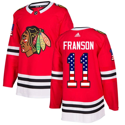 Chicago Blackhawks #11 Cody Franson USA Flag Fashion Red Authentic Jersey Chicago Blackhawks #11 Cody Franson USA Flag Fashion Red Authentic Jersey