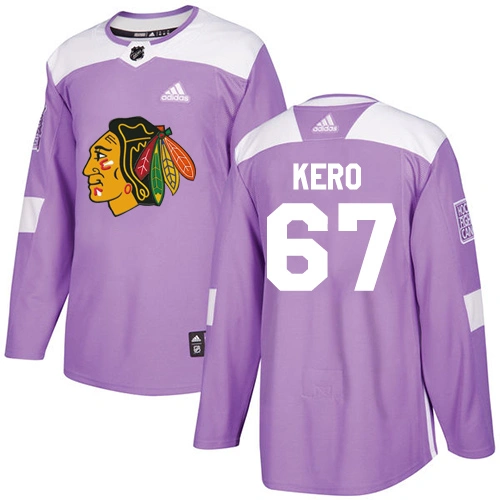 Youth Chicago Blackhawks #67 Tanner Kero Fights Cancer Practice Purple Authentic Jersey Youth Chicago Blackhawks #67 Tanner Kero Fights Cancer Practice Purple Authentic Jersey