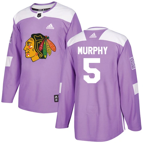 Chicago Blackhawks #5 Connor Murphy Fights Cancer Practice Purple Authentic Jersey