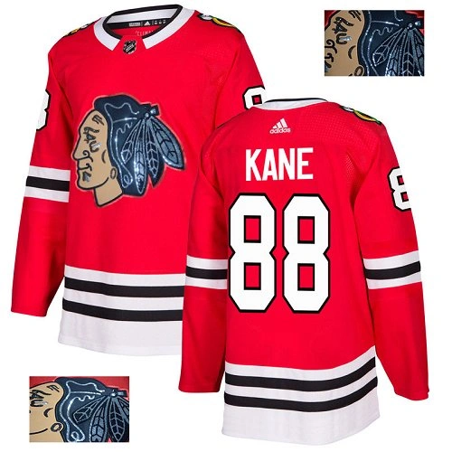 Chicago Blackhawks #88 Patrick Kane Black Indians-Face Red Authentic Jersey Chicago Blackhawks #88 Patrick Kane Black Indians-Face Red Authentic Jersey