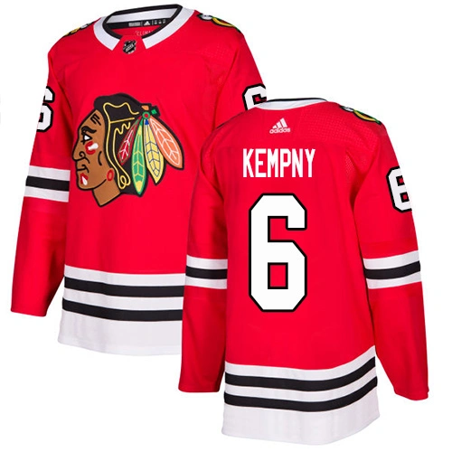 Youth Chicago Blackhawks #6 Michal Kempny Home Red Authentic Jersey Youth Chicago Blackhawks #6 Michal Kempny Home Red Authentic Jersey