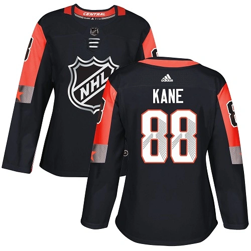 Women's Chicago Blackhawks #88 Patrick Kane Black 2018 All-Star Central Division Authentic Jersey Women's Chicago Blackhawks #88 Patrick Kane Black 2018 All-Star Central Division Authentic Jersey