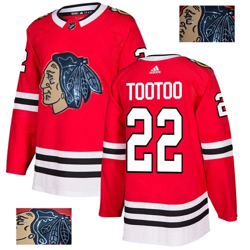 Chicago Blackhawks #22 Jordin Tootoo Black Indians-Face Red Authentic Jersey Chicago Blackhawks #22 Jordin Tootoo Black Indians-Face Red Authentic Jersey
