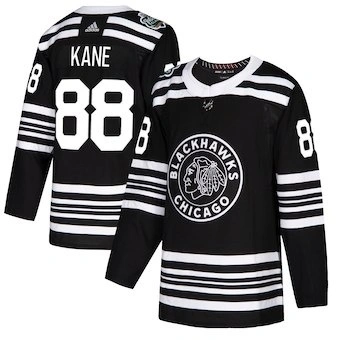 Chicago Blackhawks #88 Patrick Kane Black 2019 Winter Classic Authentic Player Jersey