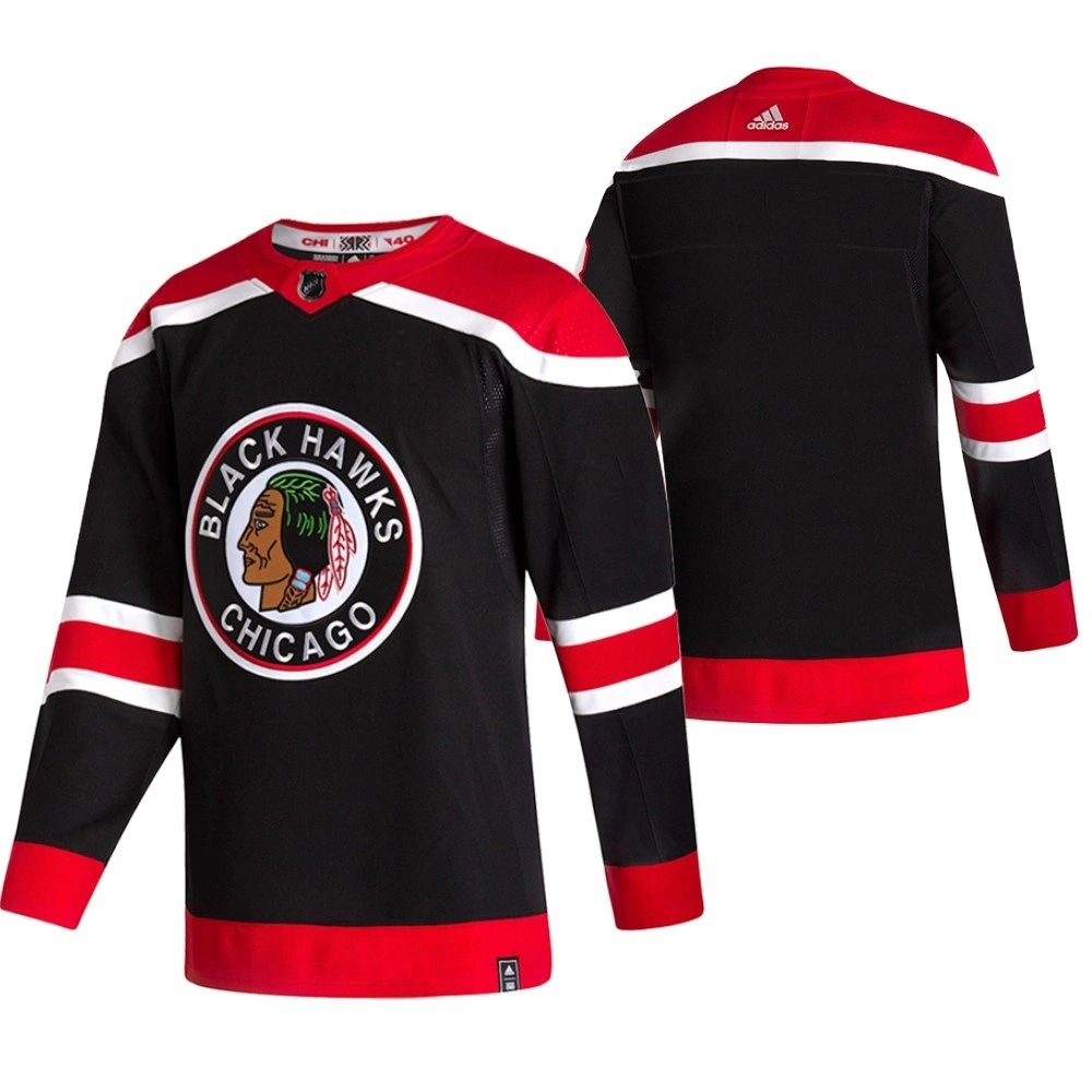 Chicago Blank Black 2020-21 Reverse Retro Alternate Jersey