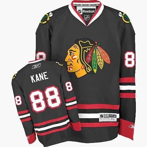 Chicago Blackhawks #88 Patrick Kane Authentic Black Third Reebok Jersey