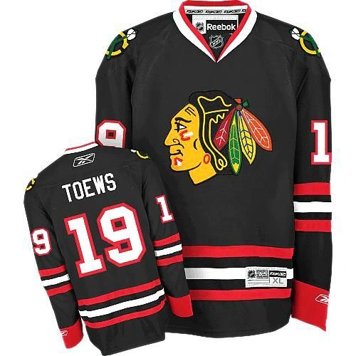 Women's Chicago Blackhawks #19 Jonathan Toews Authentic Black Third Reebok Jersey Women's Chicago Blackhawks #19 Jonathan Toews Authentic Black Third Reebok Jersey