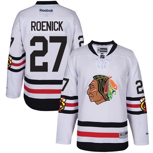 Chicago Blackhawks #27 Jeremy Roenick Premier White 2017 Winter Classic Reebok Jersey
