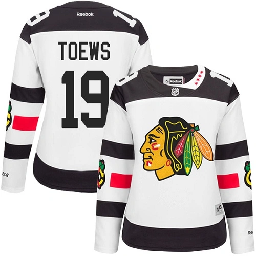 Women's Chicago Blackhawks #19 Jonathan Toews Premier White 2016 Stadium Series Reebok Jersey Women's Chicago Blackhawks #19 Jonathan Toews Premier White 2016 Stadium Series Reebok Jersey