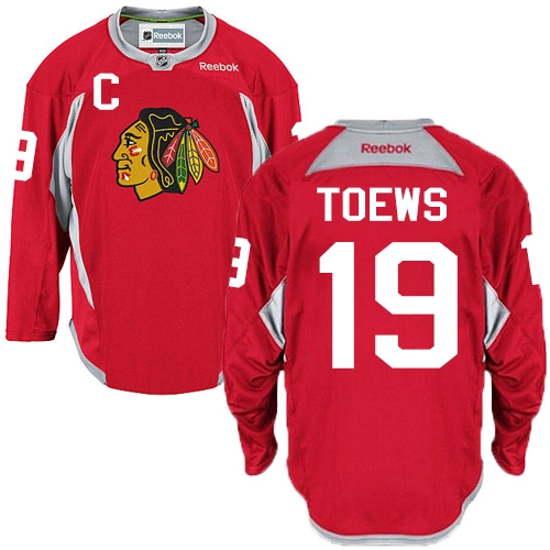 Chicago Blackhawks #19 Jonathan Toews Premier Red Practice Reebok Jersey