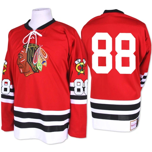 Chicago Blackhawks #88 Patrick Kane Premier Red Mitchell and Ness 1960-61 Throwback Jersey Chicago Blackhawks #88 Patrick Kane Premier Red Mitchell and Ness 1960-61 Throwback Jersey