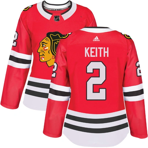 Women's Chicago Blackhawks #2 Duncan Keith Authentic Red Home Adidas Jersey Women's Chicago Blackhawks #2 Duncan Keith Authentic Red Home Adidas Jersey