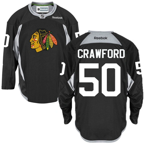 Chicago Blackhawks #50 Corey Crawford Authentic Black Practice Reebok Jersey Chicago Blackhawks #50 Corey Crawford Authentic Black Practice Reebok Jersey