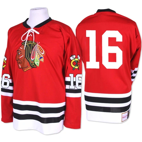 Chicago Blackhawks #16 Marcus Kruger Premier Red Mitchell and Ness 1960-61 Throwback Jersey