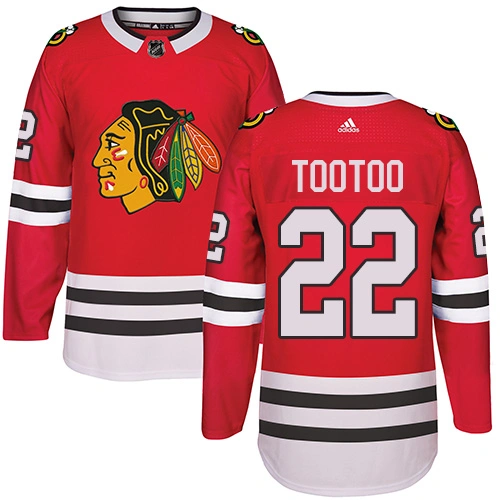 Chicago Blackhawks #22 Jordin Tootoo Authentic Red Home Adidas Jersey Chicago Blackhawks #22 Jordin Tootoo Authentic Red Home Adidas Jersey