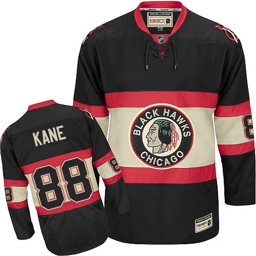 Chicago Blackhawks #88 Patrick Kane Authentic Black Third CCM Throwback Jersey Chicago Blackhawks #88 Patrick Kane Authentic Black Third CCM Throwback Jersey