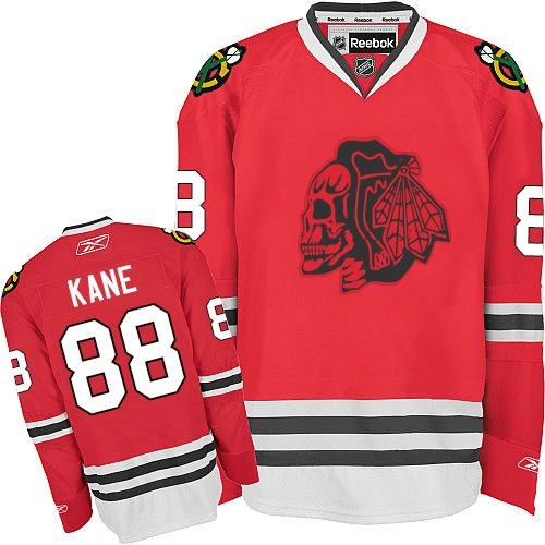 Kid's Chicago Blackhawks #88 Patrick Kane Authentic Red Red Skull Reebok Jersey Kid's Chicago Blackhawks #88 Patrick Kane Authentic Red Red Skull Reebok Jersey