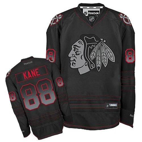 Chicago Blackhawks #88 Patrick Kane Premier Black Accelerator Reebok Jersey
