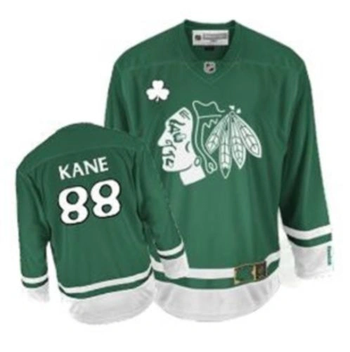 Kid's Chicago Blackhawks #88 Patrick Kane Authentic Green St Patty's Day Reebok Jersey Kid's Chicago Blackhawks #88 Patrick Kane Authentic Green St Patty's Day Reebok Jersey