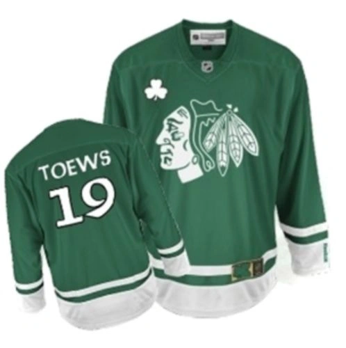 Kid's Chicago Blackhawks #19 Jonathan Toews Authentic Green St Patty's Day Reebok Jersey Kid's Chicago Blackhawks #19 Jonathan Toews Authentic Green St Patty's Day Reebok Jersey
