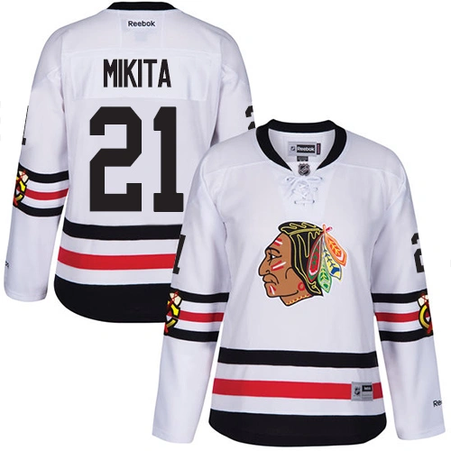Women's Chicago Blackhawks #21 Stan Mikita Authentic White 2017 Winter Classic Reebok Jersey Women's Chicago Blackhawks #21 Stan Mikita Authentic White 2017 Winter Classic Reebok Jersey