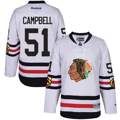 Kid's Chicago Blackhawks #51 Brian Campbell Authentic White 2017 Winter Classic Reebok Jersey Kid's Chicago Blackhawks #51 Brian Campbell Authentic White 2017 Winter Classic Reebok Jersey