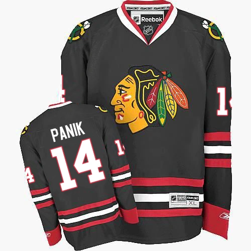 Chicago Blackhawks #14 Richard Panik Premier Black Third Reebok Jersey