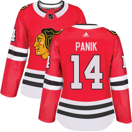 Women's Chicago Blackhawks #14 Richard Panik Premier Red Home Adidas Jersey