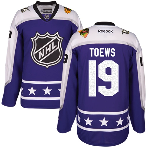 Chicago Blackhawks #19 Jonathan Toews Premier Purple Central Division 2017 All-Star Reebok Jersey