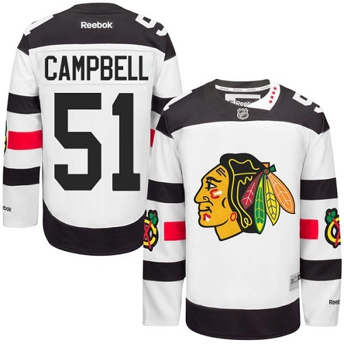 Chicago Blackhawks #51 Brian Campbell Authentic White 2016 Stadium Series Reebok Jersey