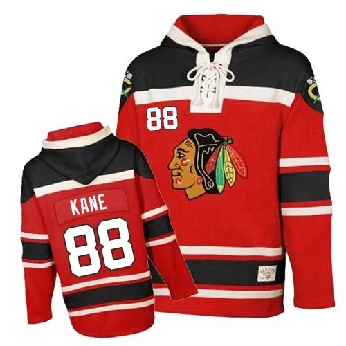 Kid's Old Time Hockey Chicago Blackhawks #88 Patrick Kane Premier Red Sawyer Hooded Sweatshirt Kid's Old Time Hockey Chicago Blackhawks #88 Patrick Kane Premier Red Sawyer Hooded Sweatshirt