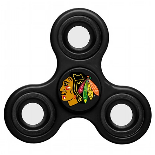 Chicago Blackhawks 3 Way Fidget Spinner - Black Chicago Blackhawks 3 Way Fidget Spinner - Black