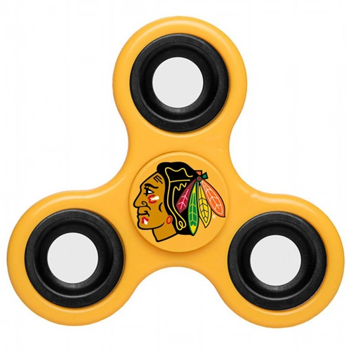 Chicago Blackhawks 3 Way Fidget Spinner - Yellow Chicago Blackhawks 3 Way Fidget Spinner - Yellow