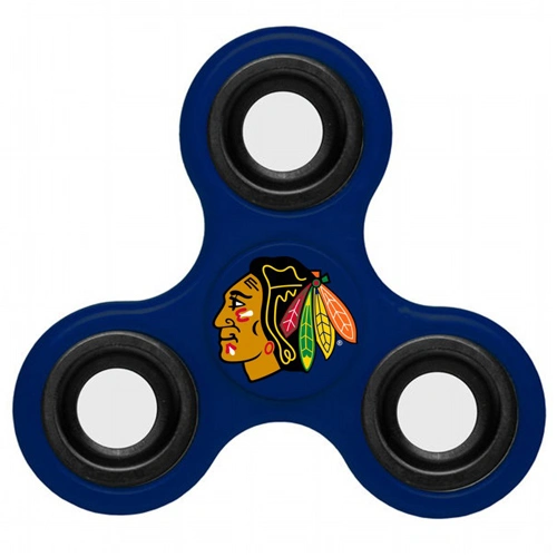 Chicago Blackhawks 3 Way Fidget Spinner - Royal Chicago Blackhawks 3 Way Fidget Spinner - Royal