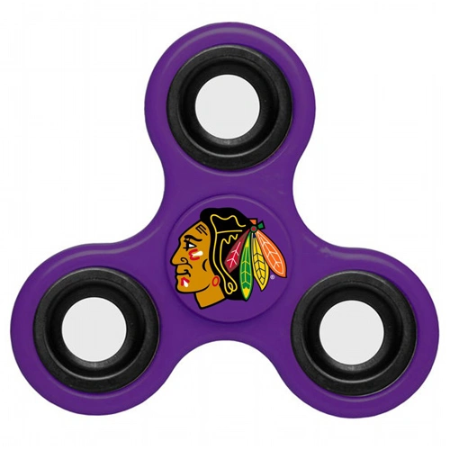 Chicago Blackhawks 3 Way Fidget Spinner - Purple Chicago Blackhawks 3 Way Fidget Spinner - Purple