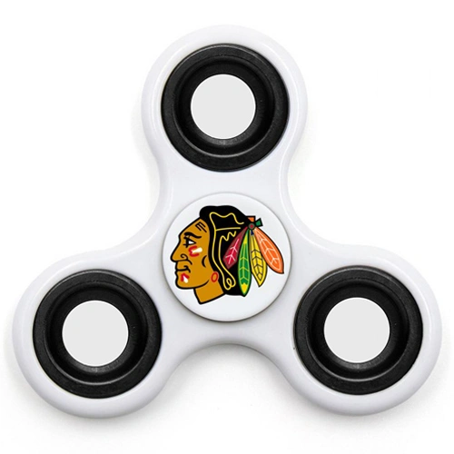 Chicago Blackhawks 3 Way Fidget Spinner - White Chicago Blackhawks 3 Way Fidget Spinner - White